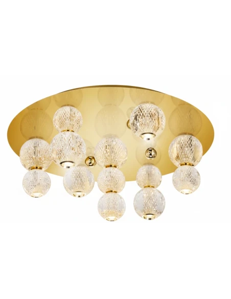 Illuminati - Diamante Round Ceiling Lamp - Gold