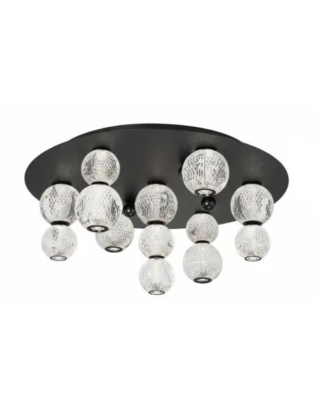 Illuminati - Diamante Round Ceiling Lamp - Black