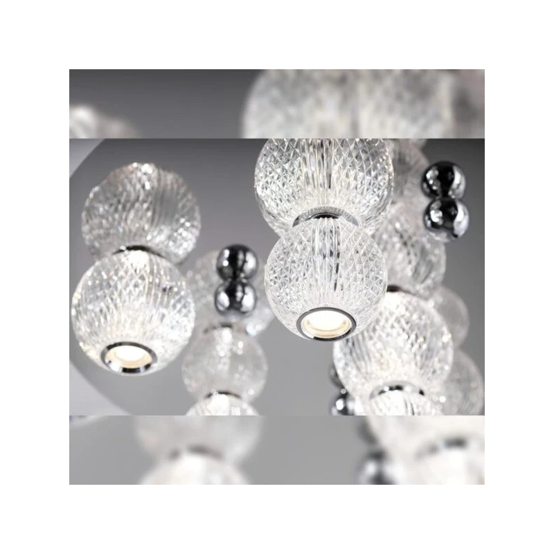 Illuminati - Diamante Lampada da Soffitto Rotonda - Cromo
