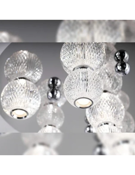 Illuminati - Diamante Lampada da Soffitto Rotonda - Cromo