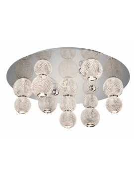 Illuminati - Diamante Round Ceiling Lamp - Chrome