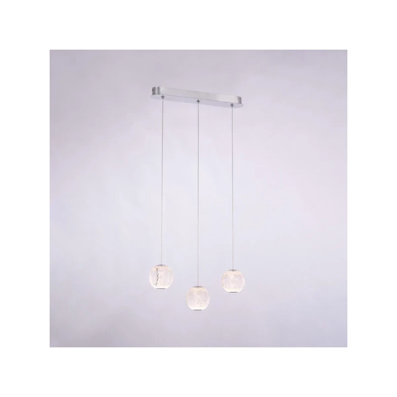 Illuminati - Diamante 3-Light Linear Pendant Lamp - Chrome