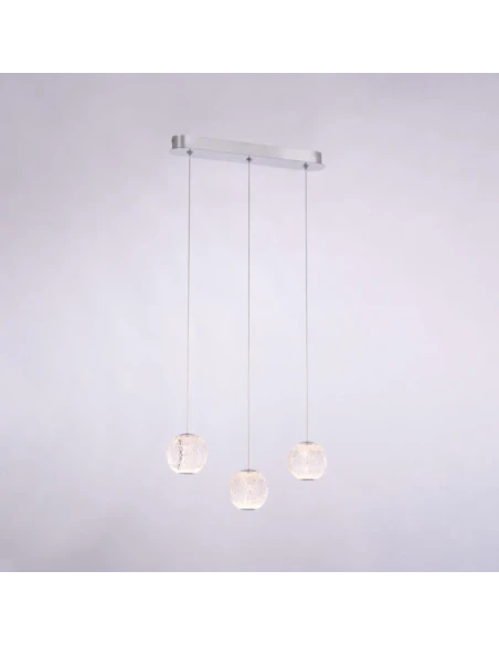 Illuminati - Diamante 3-Light Linear Pendant Lamp - Chrome