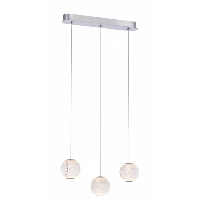 Illuminati - Diamante 3-Light Linear Pendant Lamp - Chrome