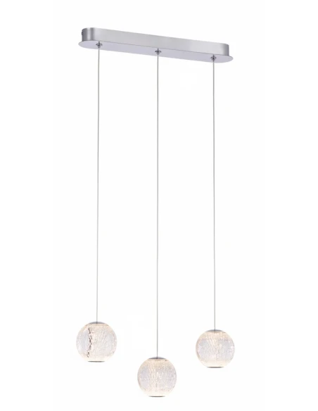Illuminati - Diamante 3-Light Linear Pendant Lamp - Chrome