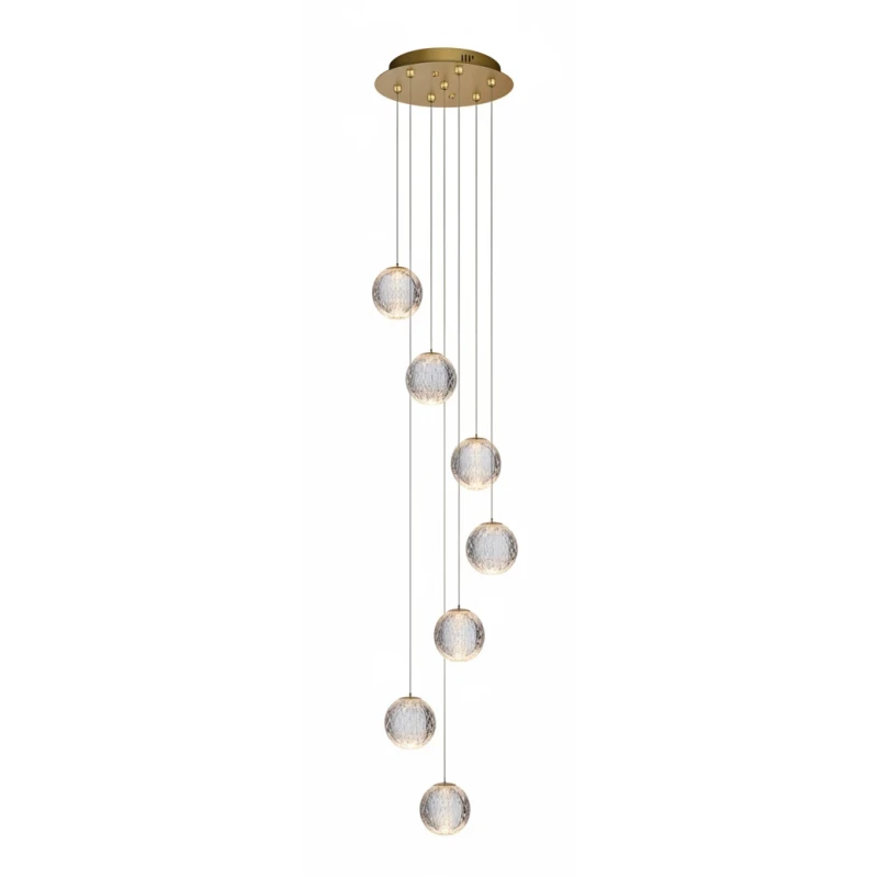 Illuminati - Diamante 7-Light Pendant Lamp - Gold