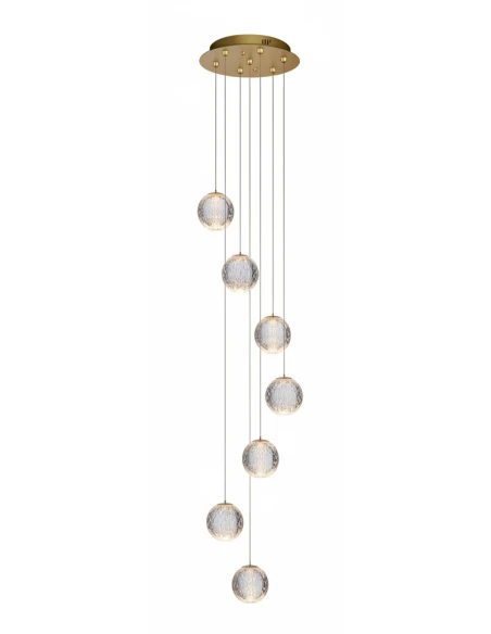 Illuminati - Diamante 7-Light Pendant Lamp - Gold