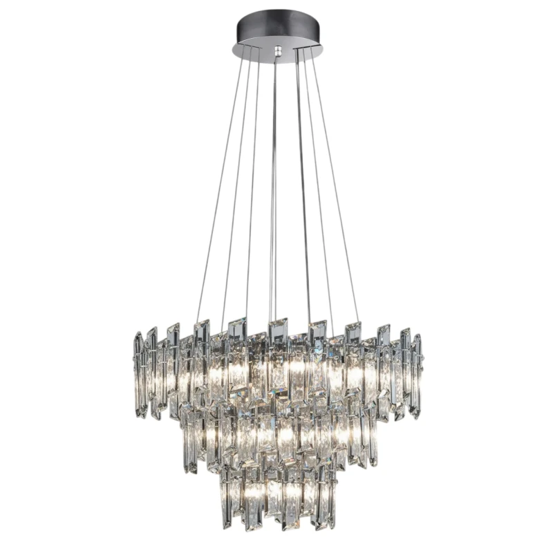 Illuminati - Arcadia 3-Tier Pendant Lamp - Chrome