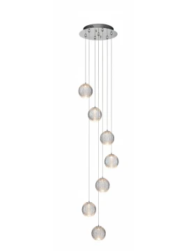 Illuminati - Diamante 7-Light Pendant Lamp - Chrome