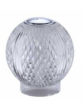 Illuminati - Diamante Lampada da Tavolo Ricaricabile - Cromo