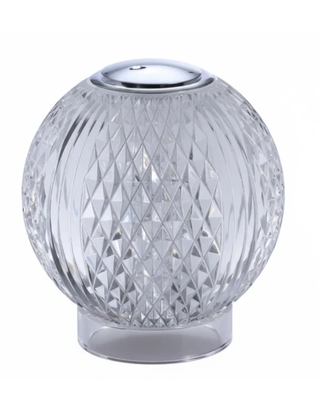 Illuminati - Diamante Rechargeable Table Lamp - Chrome