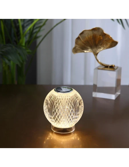 Illuminati - Diamante Rechargeable Table Lamp - Gold