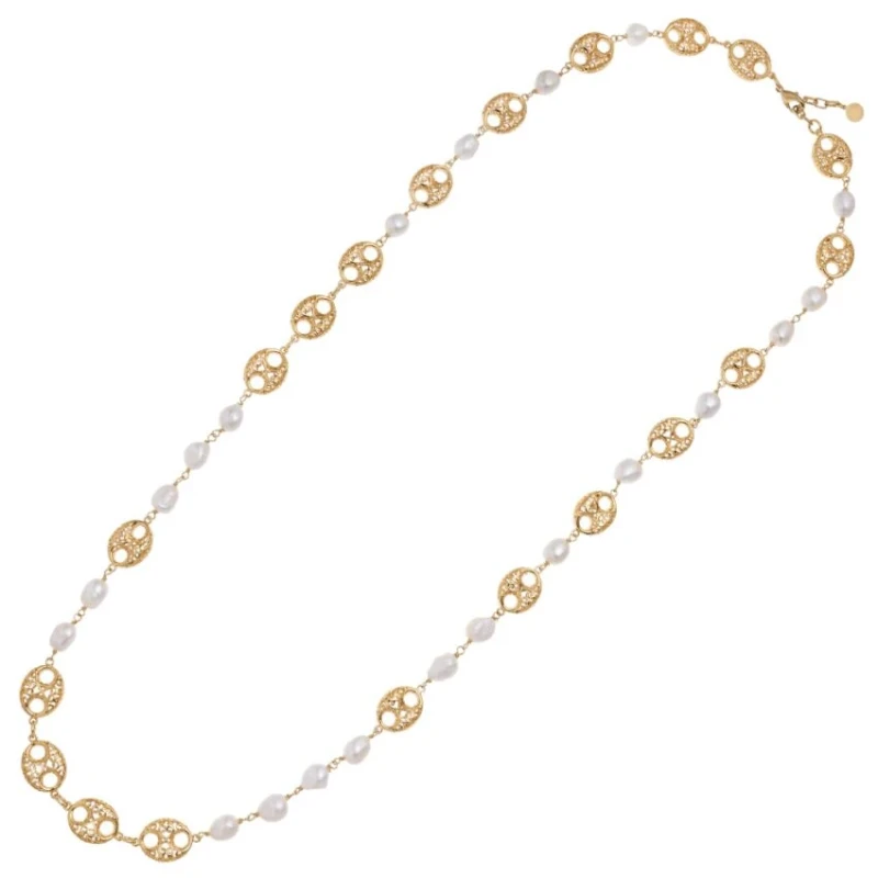 Ottaviani - Collana Dorata Con Perle