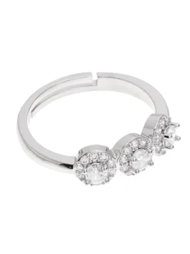 Ottaviani - Anello Rodiato con Cubic Zirconia - Argento