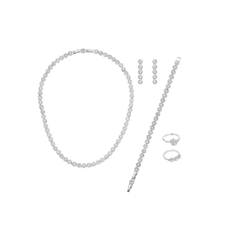 Ottaviani - Rhodium-Plated Bracelet with Cubic Zirconia - Clear