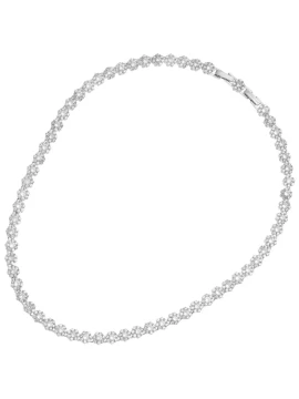Ottaviani - Rhodium-Plated Cubic Zirconia Necklace - Clear