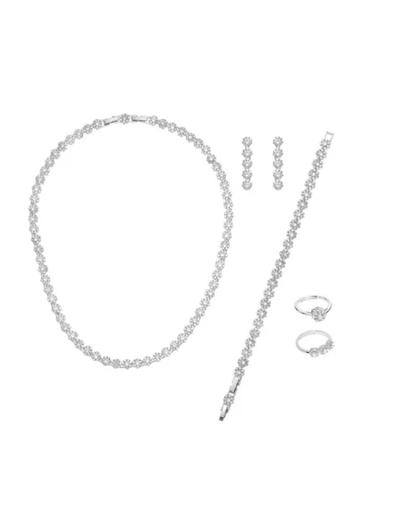 Ottaviani - Rhodium-Plated Cubic Zirconia Necklace - Clear
