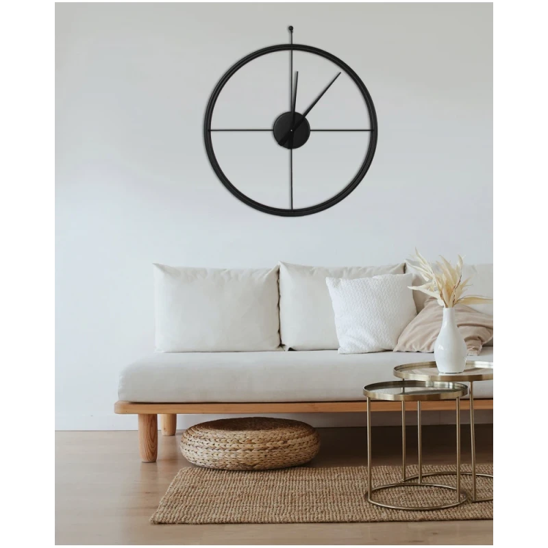 Ceart - Orologio da Parete Essenziale - Nero Pastello