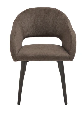 Capodarte - West Upholstered Chair - Brown / Brown Fabric