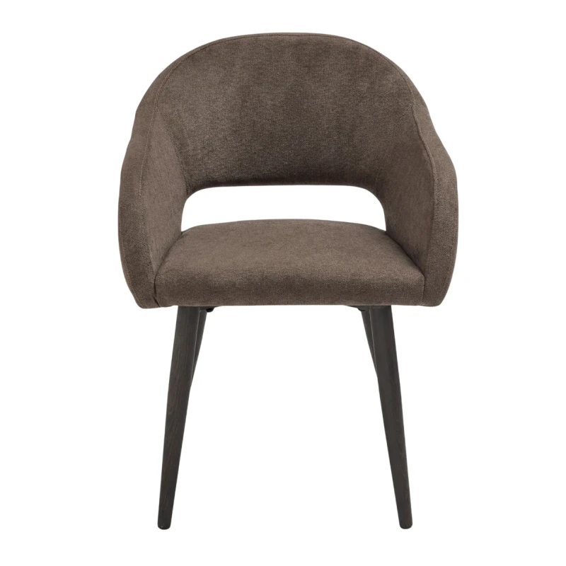 Capodarte - West Upholstered Chair - Brown / Brown Fabric