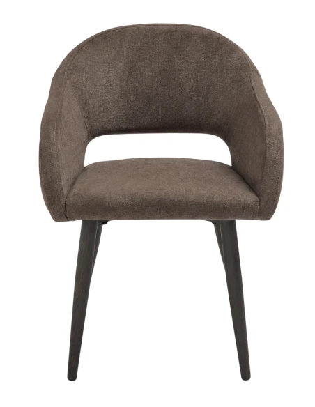 Capodarte - West Upholstered Chair - Brown / Brown Fabric