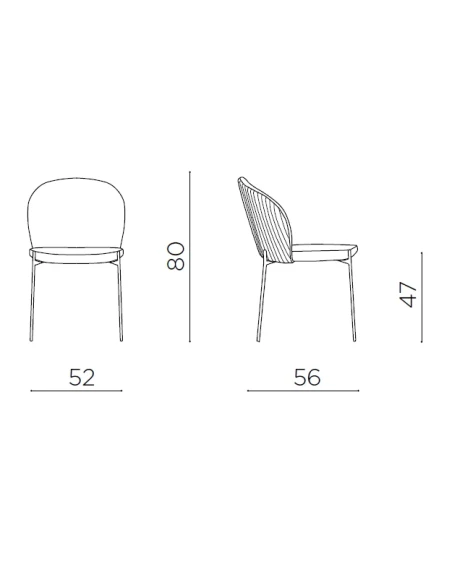 Capodarte - Meggie Upholstered Chair - Pearl Beige / Dove Grey Fabric