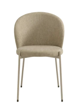 Capodarte - Meggie Sedia Imbottita - Perla Beige / Tessuto Tortora