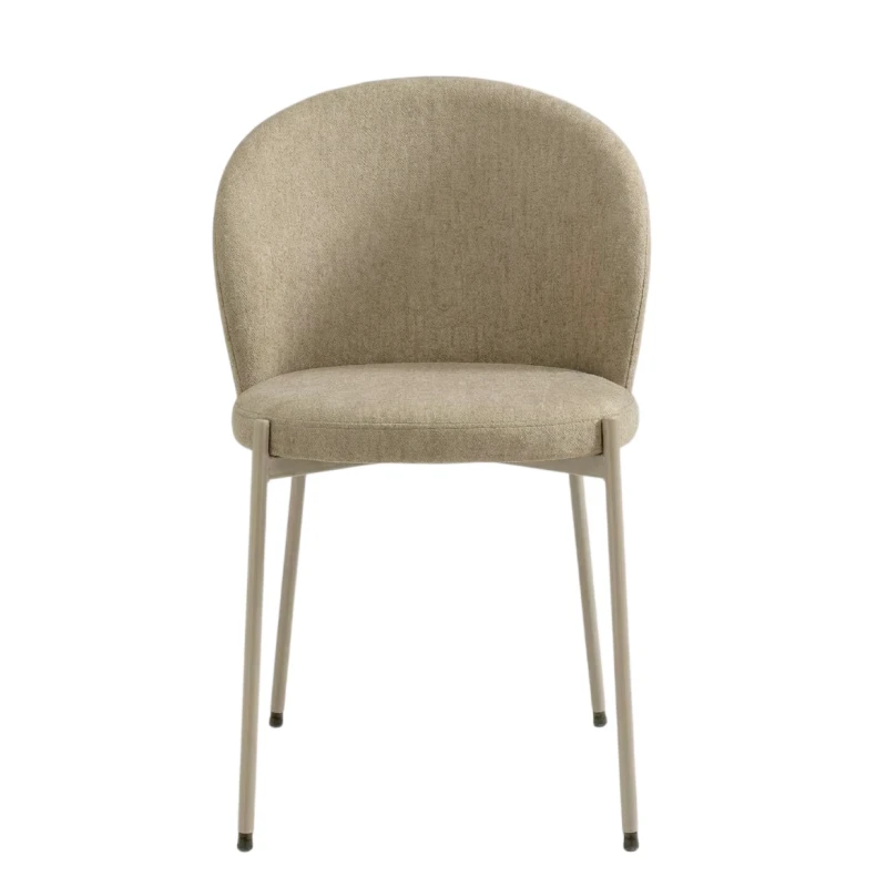Capodarte - Meggie Sedia Imbottita - Perla Beige / Tessuto Tortora