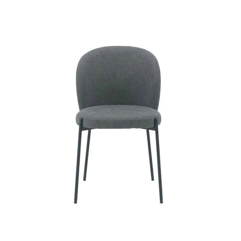 Capodarte - Meggie Upholstered Chair - Black / Anthracite Fabric