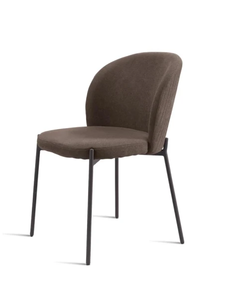 Capodarte - Meggie Upholstered Chair - Brown / Brown Fabric