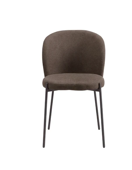 Capodarte - Meggie Upholstered Chair - Brown / Brown Fabric