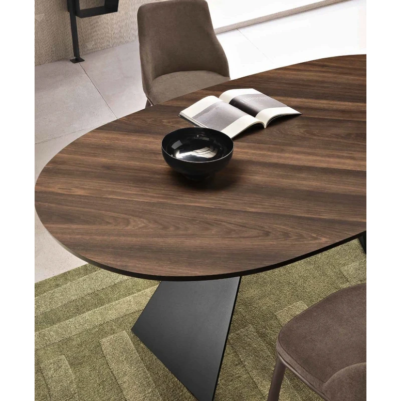 Capodarte - Tokyo Oval Table - Black / Eucalyptus
