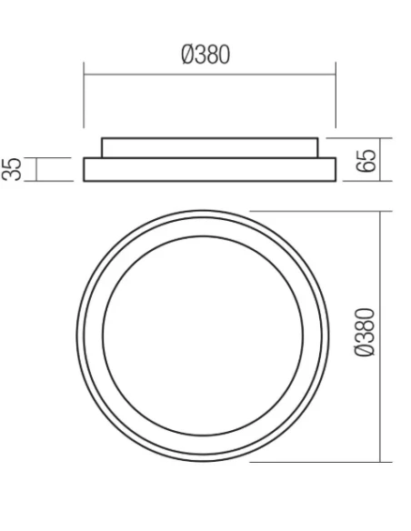 Redo Group - Iconic Ceiling Lamp - Matt White