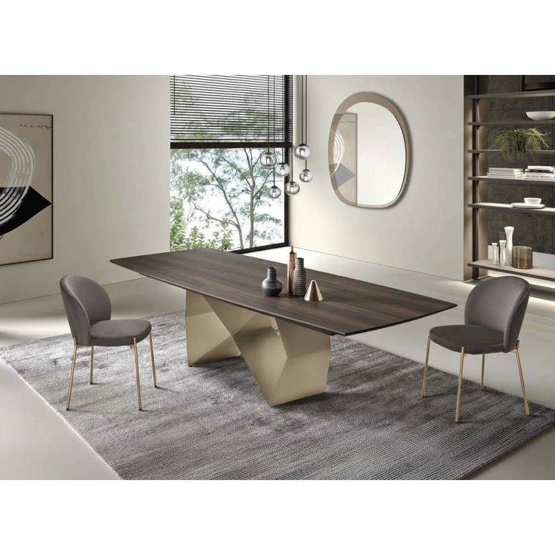 Capodarte - Wall Tavolo Fisso - Perla Beige / Eucalipto