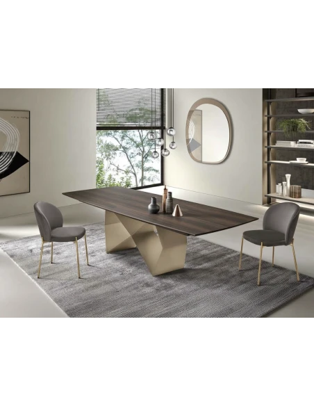 Capodarte - Wall Tavolo Fisso - Perla Beige / Eucalipto