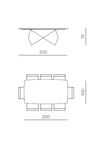 Capodarte - Wall Fixed Table - Black / Thermal Oak