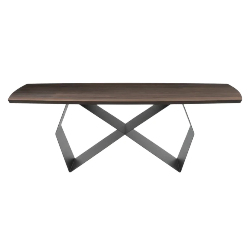 Capodarte - Wall Fixed Table - Black / Thermal Oak