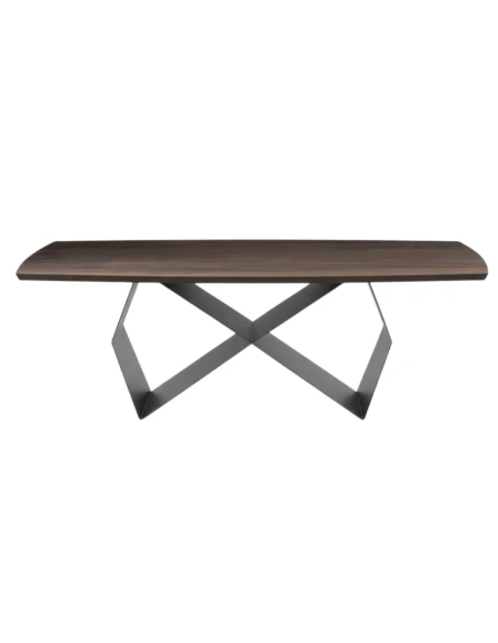 Capodarte - Wall Fixed Table - Black / Thermal Oak