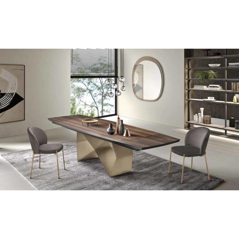 Capodarte - Wall Extendable Table - Pearl Beige / Eucalyptus