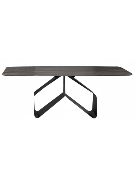 Capodarte - Swing Table - Black / Glass Top