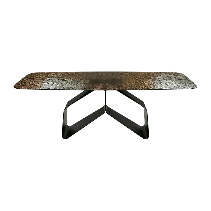 Capodarte - Swing Table - Black / Glass Top