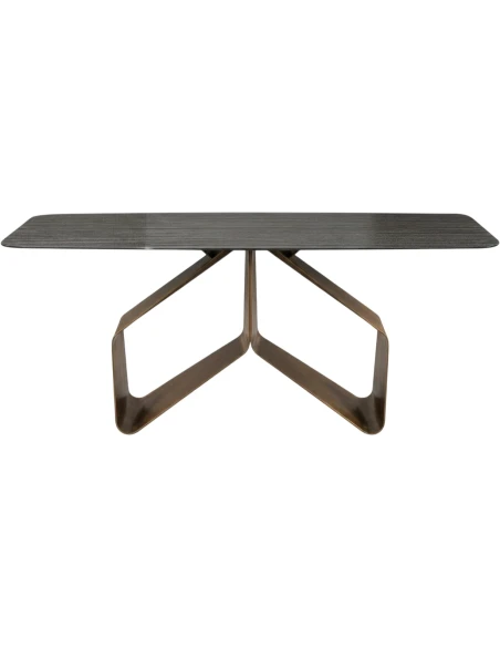Capodarte - Swing Table - Bronze / Glass Top