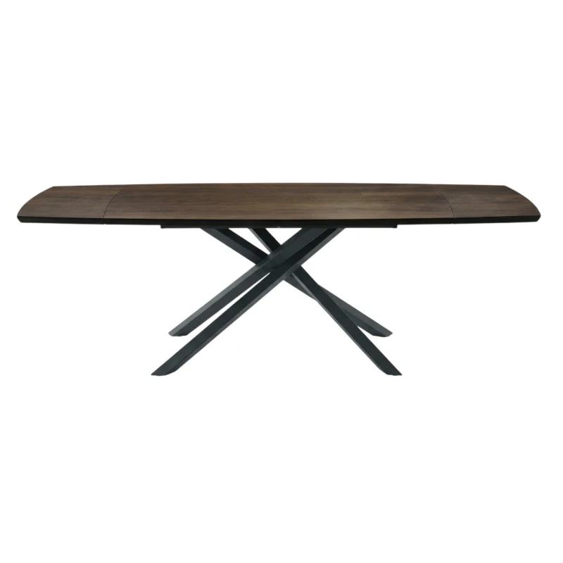 Capodarte - Floyd Extendable Table - Black / Thermal Oak