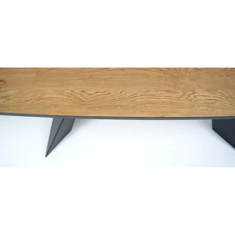 Capodarte - Gilmour Fixed Table - Black / Raw Oak