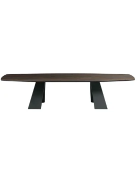 Capodarte - Gilmour Tavolo Fisso - Nero / Rovere Termico