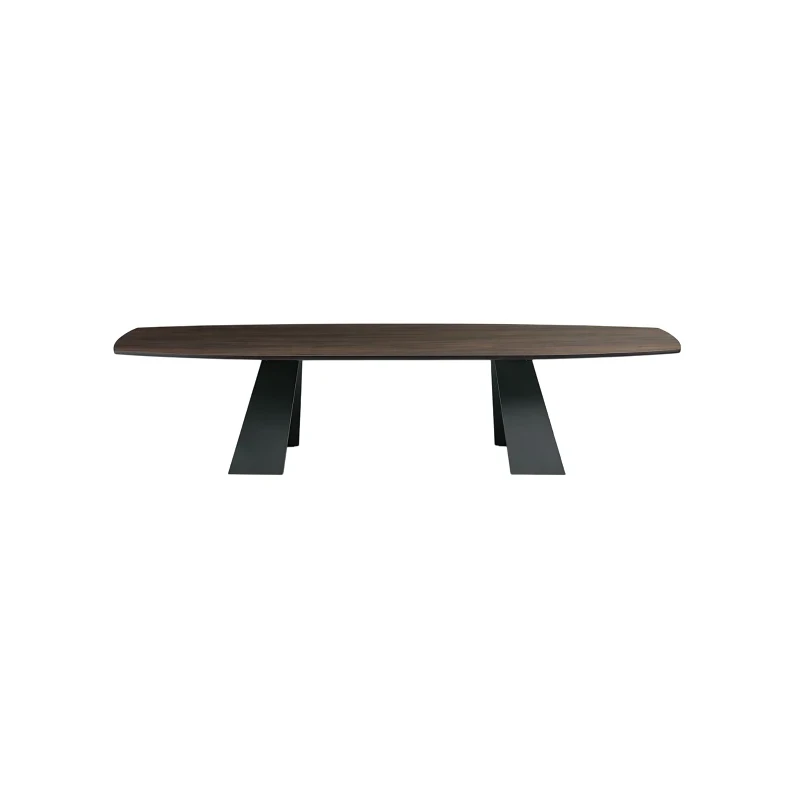 Capodarte - Gilmour Fixed Table - Black / Thermal Oak