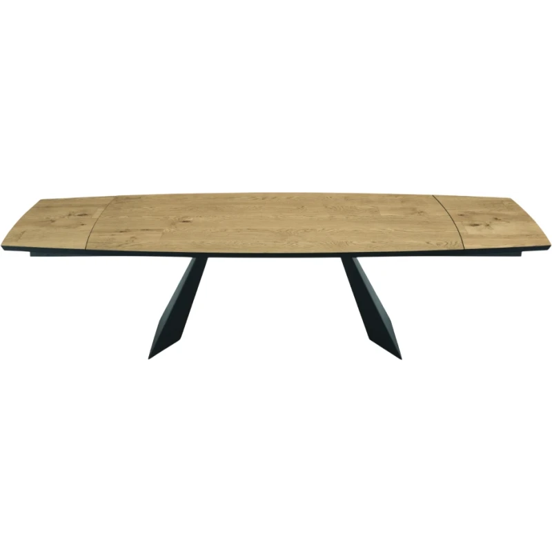 Capodarte - Gilmour Extendable Table - Black / Raw Oak
