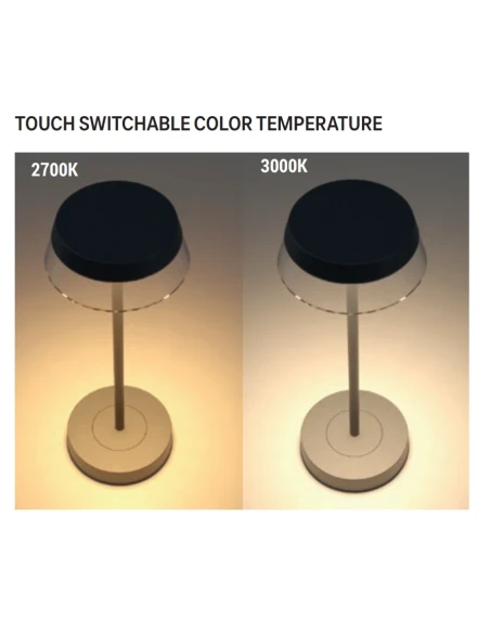Redo Group - Iluna Rechargeable Table Lamp - Matte Blue
