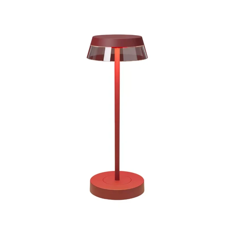 Redo Group - Iluna Lampada da Tavolo Ricaricabile - Rosso Opaco