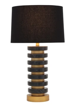 Henriette - Deco Marble Table Lamp - Black